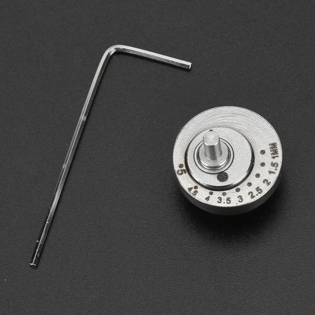 1Pcs Adjustable Eccentric Wheel Scale Numbers Machine Accessories Stainless Steel Precise Center .27mm Hex Socket
