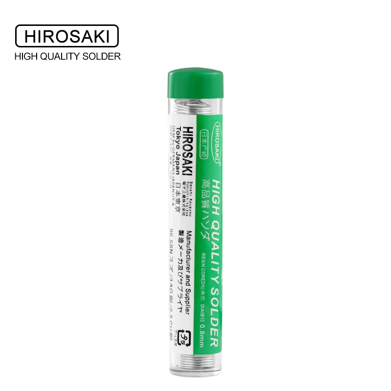 Japan Hirosaki Solder Wire M705 Ag3.0Sn96.5Cu0.5 Dia 0.8mm Rosin Core Solder Wire Lead-Free Containing 3% Silver solder wire