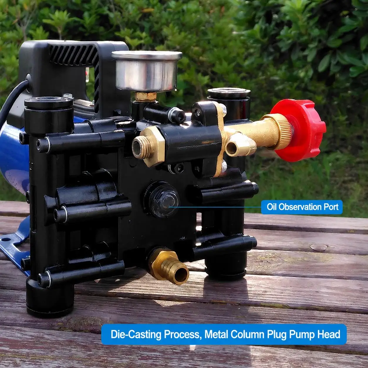 Agricultural Electric High Pressure Pump 12V/48V/220V Double Cylinder Piston Pump Spraying Watering Car Wash Pesticide Sprayer