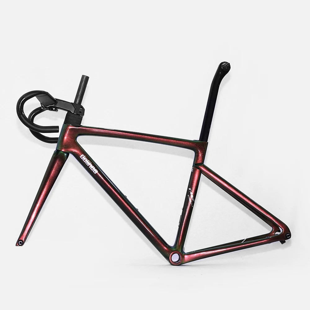 

delihea Tank-Chameleon Carbon Disc Brake Road Frameset,Aero Integrated Bar,Full Internal Routing,Europe DPD