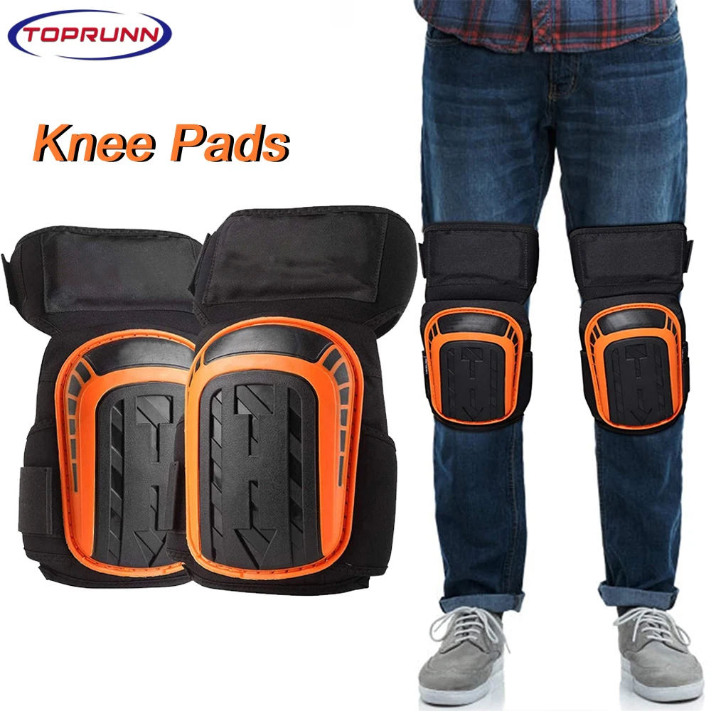 Knee Pads for Work,Construction,Flooring,Gardening,Cleaning, with Double Gel,Thick Foam Cushion and Adjustable Non-Slip Straps