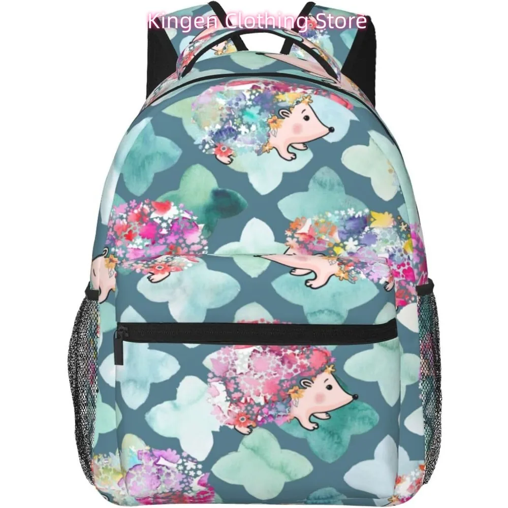 

laptop bag back to school Cute Cartoon Hedgehog Lightweight Laptop Backpack Lightweight Multipurpose Travel Casual Daypack Unis
