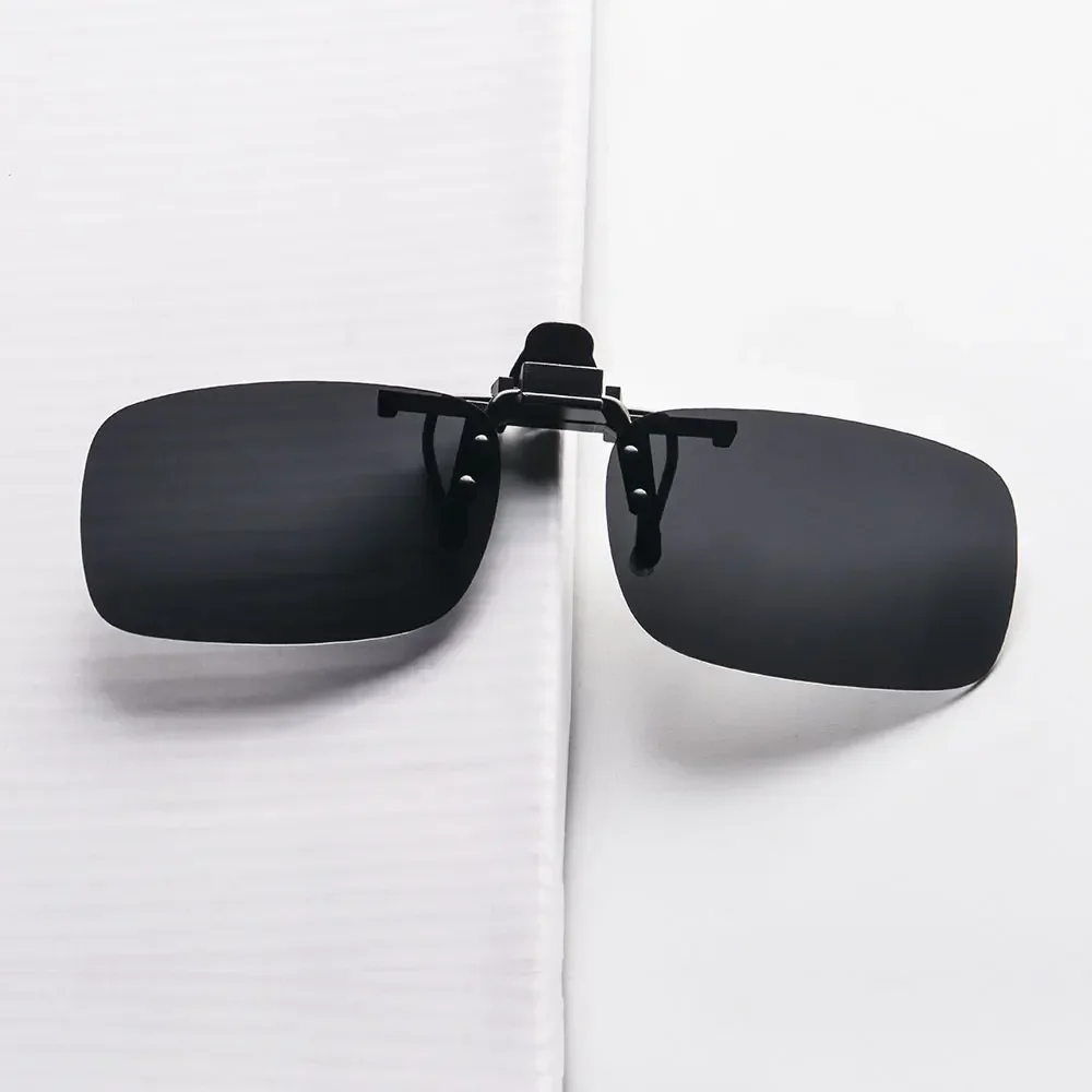 SHINU Clip On Polarized Glasses Anti Blue Light Polarized Sunglasses Worn Over Glasses Yellow Lenses Glasses for Night Driving