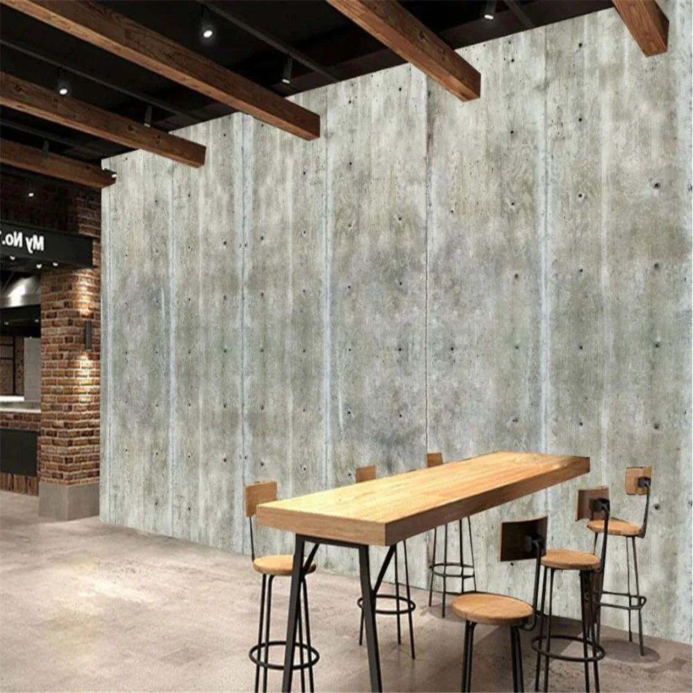 Custom photo wallpaper cement wall concrete background wall painting wall papers home decor papel de parede Stickers