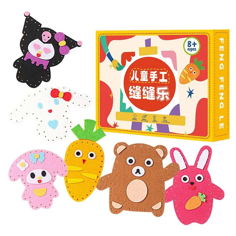 

DIY Doll Sewing Kit 6 DIY Projects Of Stuffed Animal Dolls Easy Activities DIY Felt Stuffed Animals For 8 Years Old Kids Kids