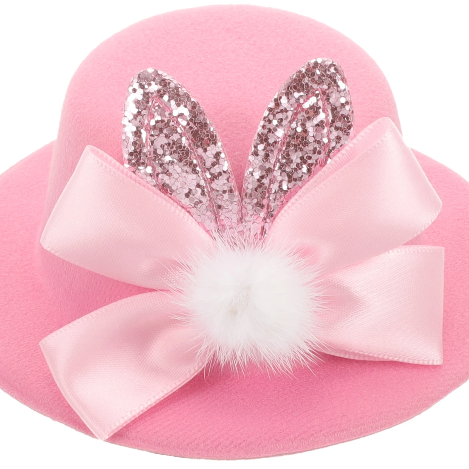 

Pet Easter Hat Adjustable Rope Comfortable Design Dog Cat Festival Hats Pink Decorative Puppy Accessory Bright Color Easy On Off