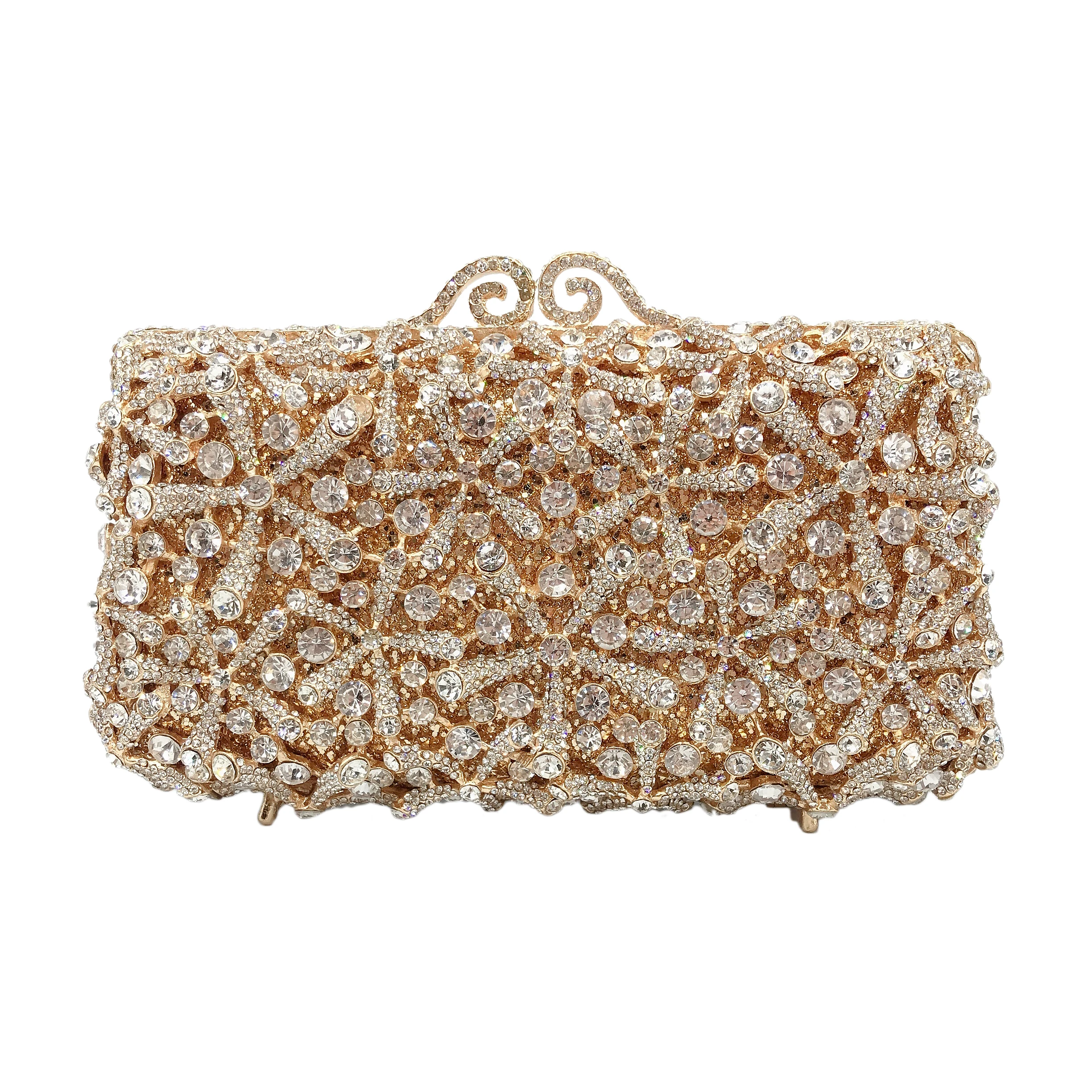 

Luxury New Style Acrylic Bridal Clutch Bag Wishbone Metal Hard Box Crystal Banquet Dress Women Holding Dinner Bag