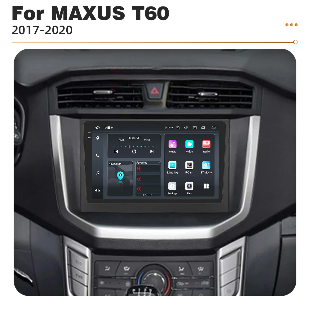 8-Core 4G LTE WIFI BT Car Multimedia Video Player For MAXUS T60 T70 2017-2022 Wireless Carplay Auto Radio GPS Navi Audio Stereo