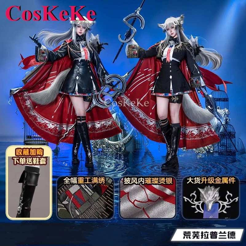 CosKeKe Lappland The Decadenza Cosplay Game Arknights Costume Nifty Lovely Battle Uniform Activity Party Role Play Clothing New