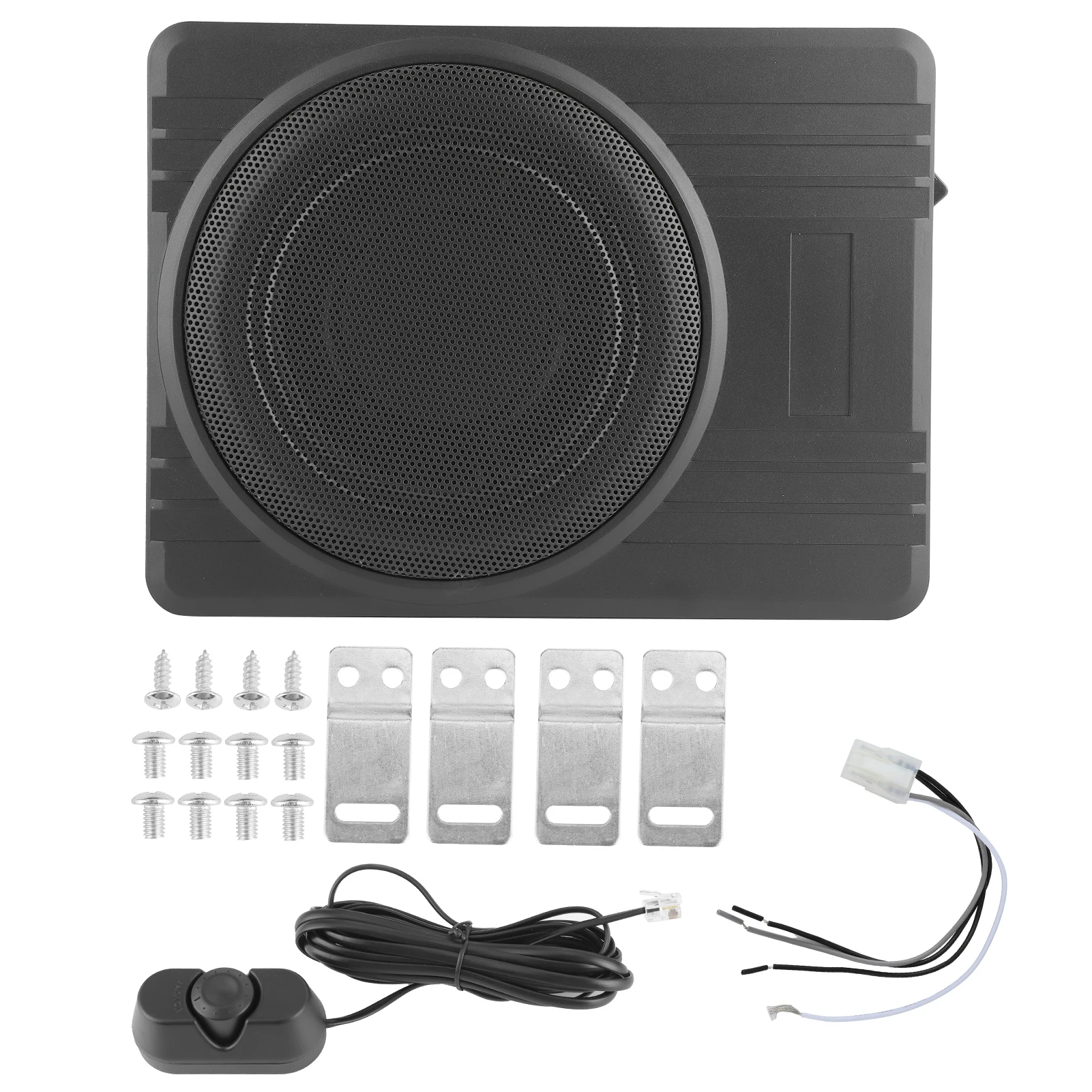 10in 12V 800W Under Seat Subwoofer Slim Audio Bass Speaker Clear Sound for Car Modification Car Stereo Under Seat Subwoofer