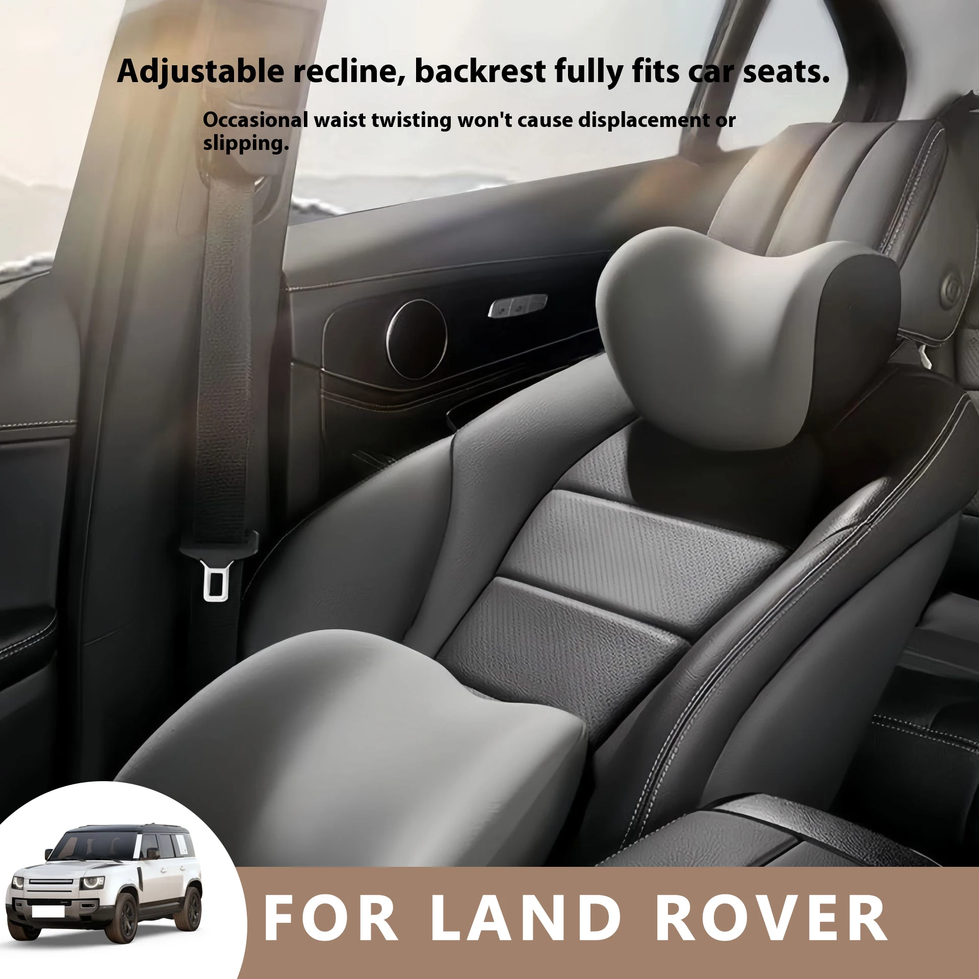 

Car Neck Pilow Protector Auto Seat Headrest Soft Waist Cushion Neck Cushion Backrest Lumbar Support for LAND ROVER Discovery