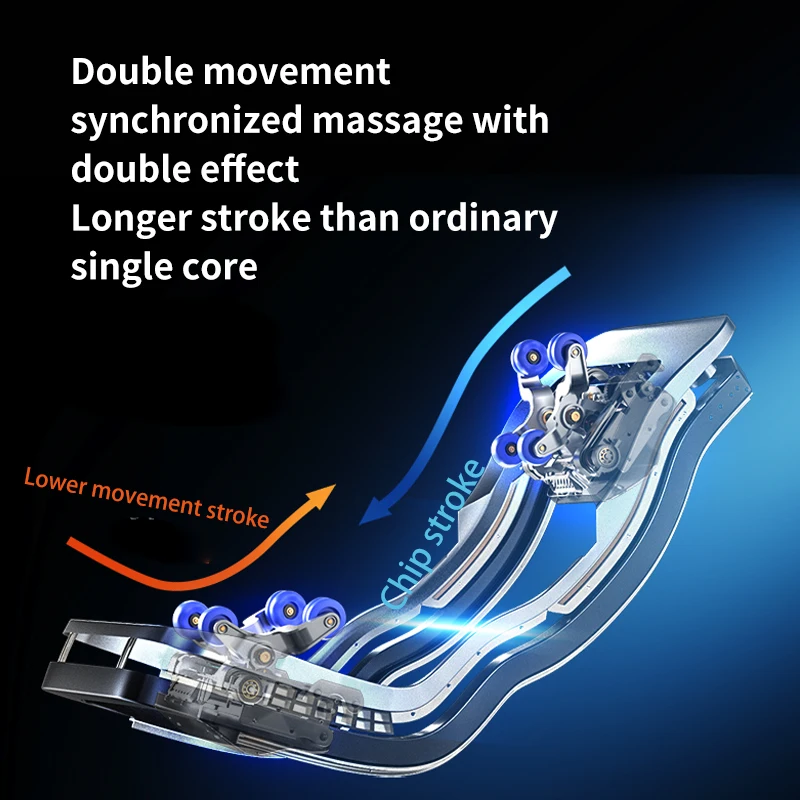 Customizable 2025 New 4D Dual Movement SL Track Space Cabin zero Gravity Luxury Massage Chair