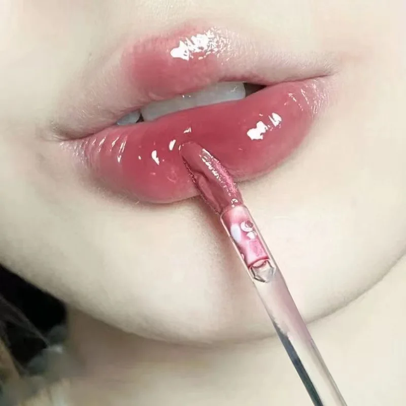 ملمع شفاه يدوم طويلاً للنساء ، صبغة شفاه بخلاصة ترطيب ، ملمع شفاه عالي اللمعان ، سمنة شفاه Pout ، لون أحادي اللون