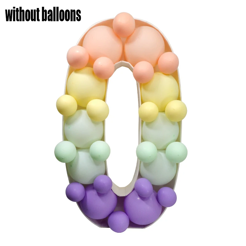 93 cm riesige Figur Ballonfüllbox 1. Geburtstag Ballon Nummer 18 20 30 40 50 Ballonrahmen Jubiläumsdekoration Babyparty – Detail 19