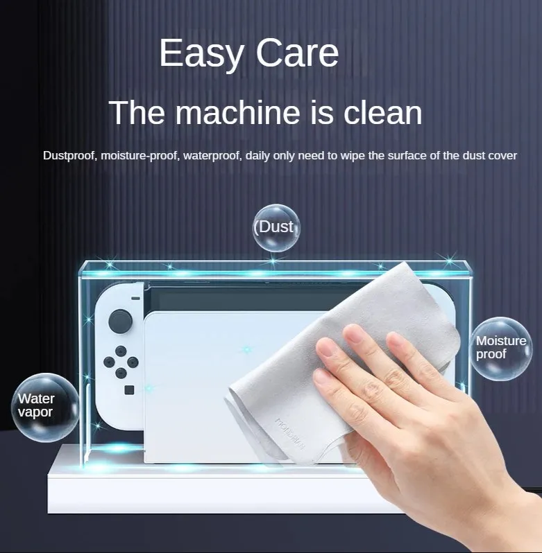 New Clear Dust Cover for Nintendo Switch Oled Protection Cover Protective Sleeve Acrylic Display Box Shell Ns Games Accessories