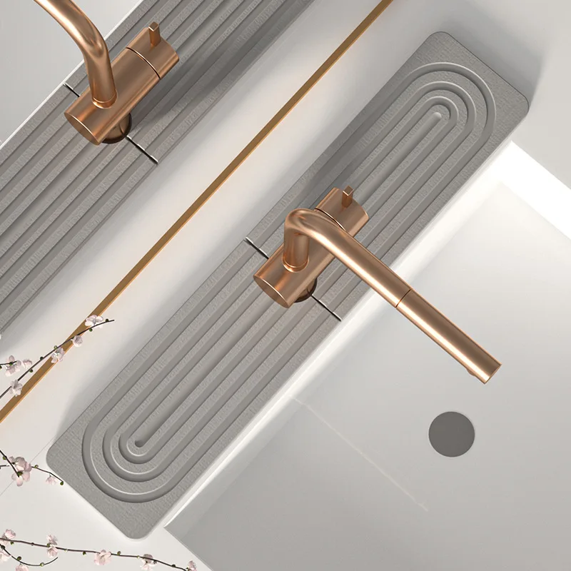 Diatom Mud Water-absorbing Quick-drying Hard Mat Kitchen Bathroom Sink Hand Wash Mat