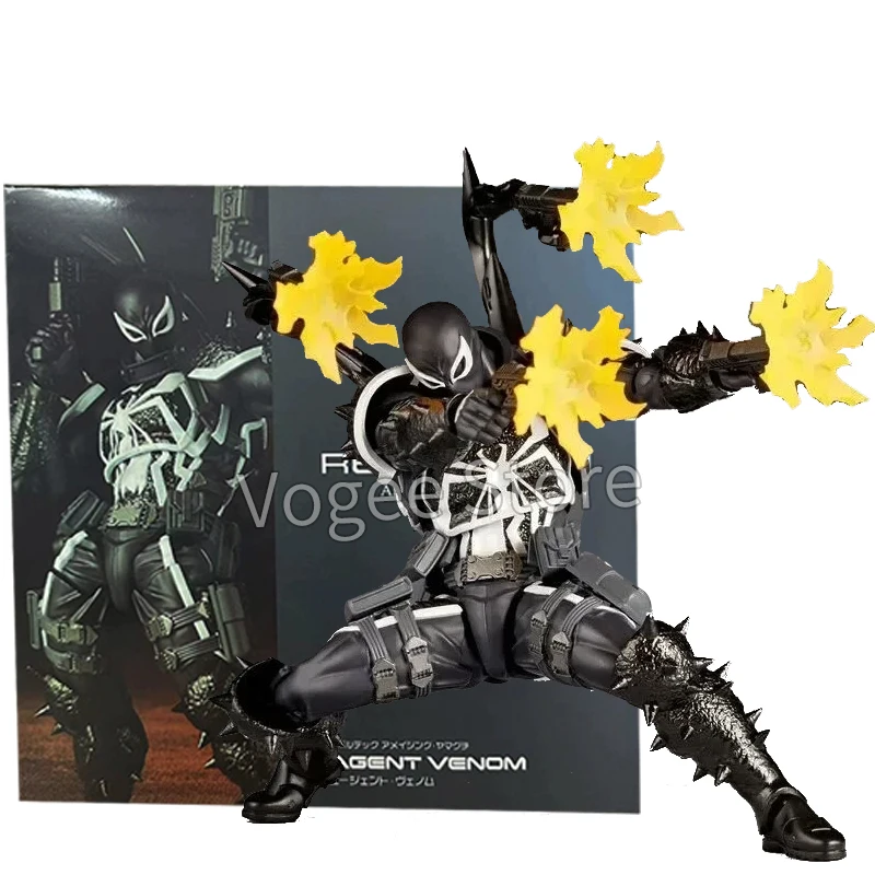 

Amazing Yamaguchi Agent Venom Action Figure Kaiyodo Revoltech Figurine Pvc Movable Collection Eugene Thompson Ko Model Toy Gfit