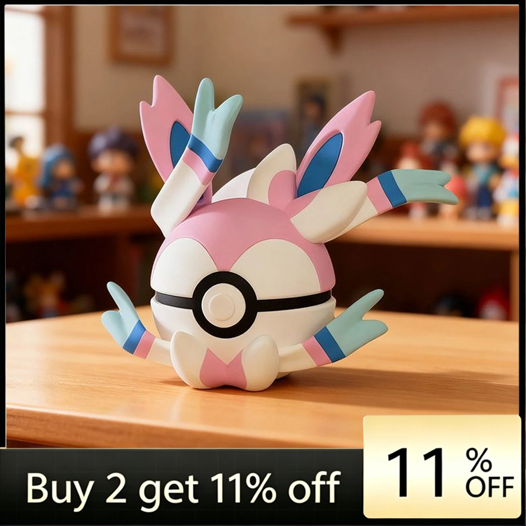 7cm 3D Printed Pokeball Figurine Sylveon Weezing Charizard Giratina Mega Gengar Sealed Sphere High Quality Collect Pokemon Ball