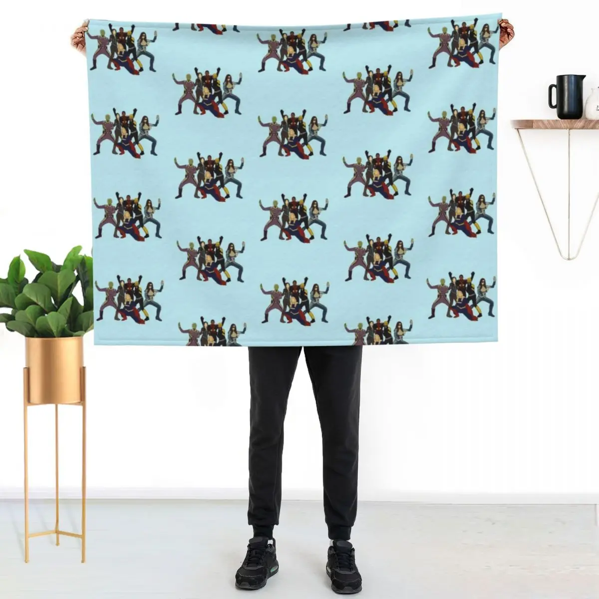 Superfriends final season Throw Blanket valentine gift ideas funny gift blankets and throws Winter beds Sofas Thins Blankets