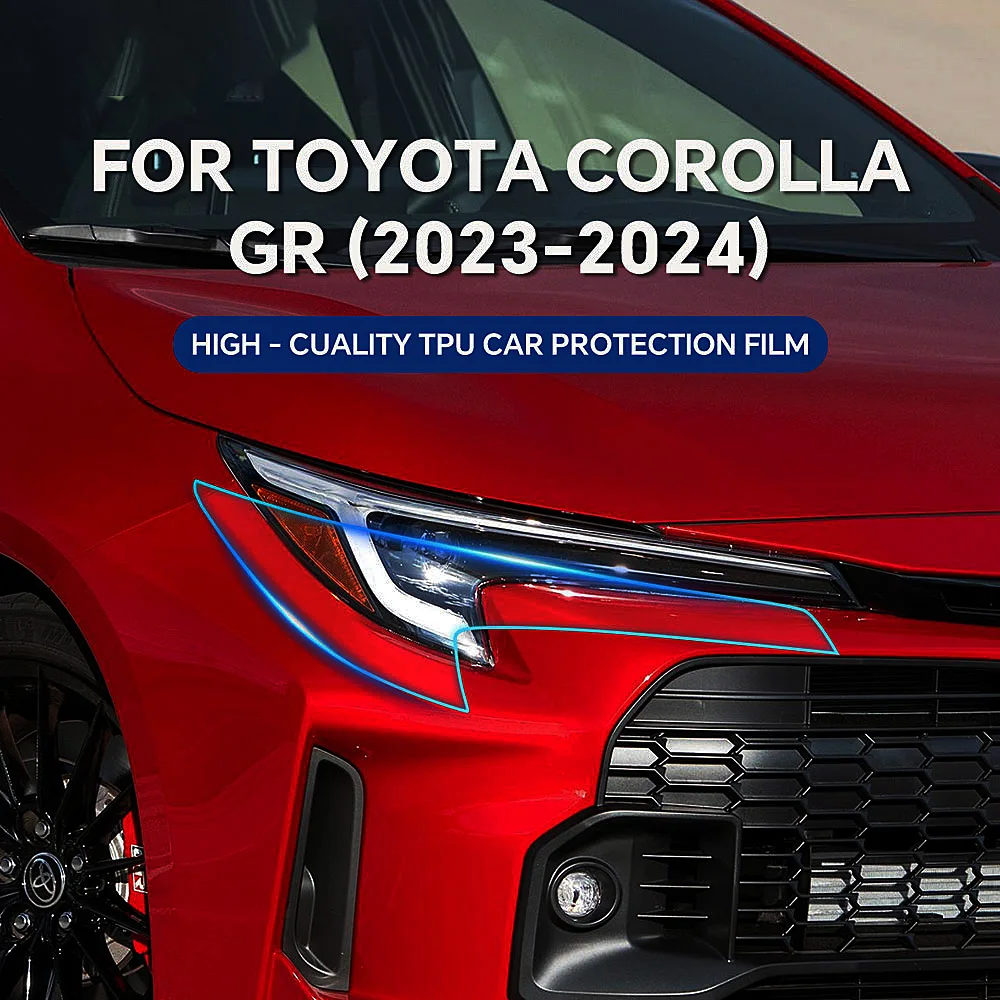 

For Toyota Corolla GR 2023 2024 Headlight Rearview TPU Paint Protection Film Pre-cut PPF Clear Kit Anti-scratch Resistant Cover