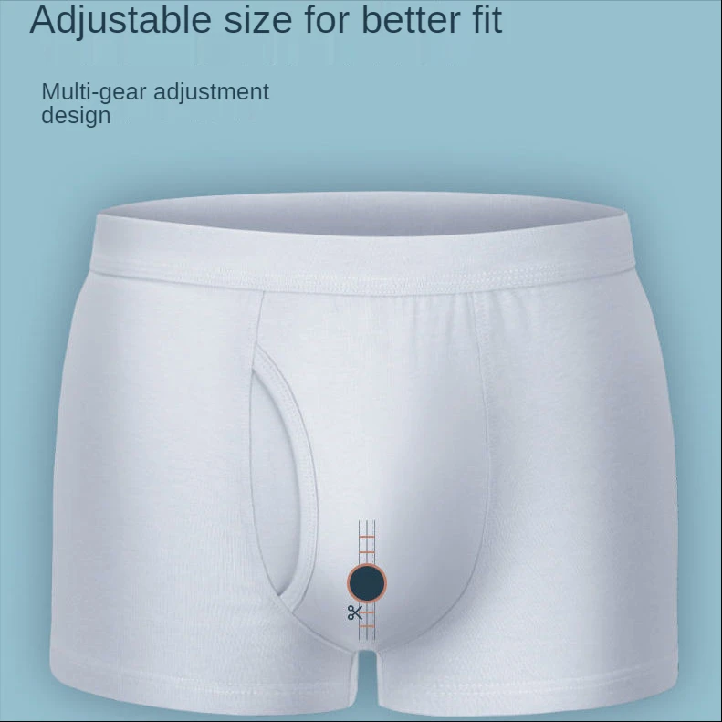 Men's foreskin separation underwear sexy bullet separation reduced sensitive pure cotton anti recovery underwear Prolonged sex