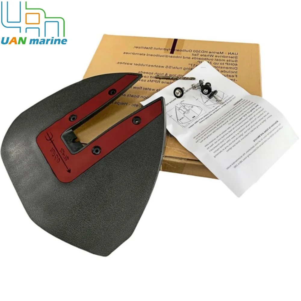 

Sport 300 Whale Tail Hydrofoil Stabilizer Fit For Boat Outboards 40-350 HP Most Yamaha Mercury Johnson Suzuki Honda RED