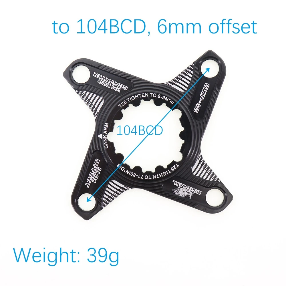 Snail Chainring Adapter Spider Converter for Sram Direc Mount To 104 BCD X9 XX1 X0 X01 6 Mm 104bcd 110bcd 6mm 110 Road Bike MTB