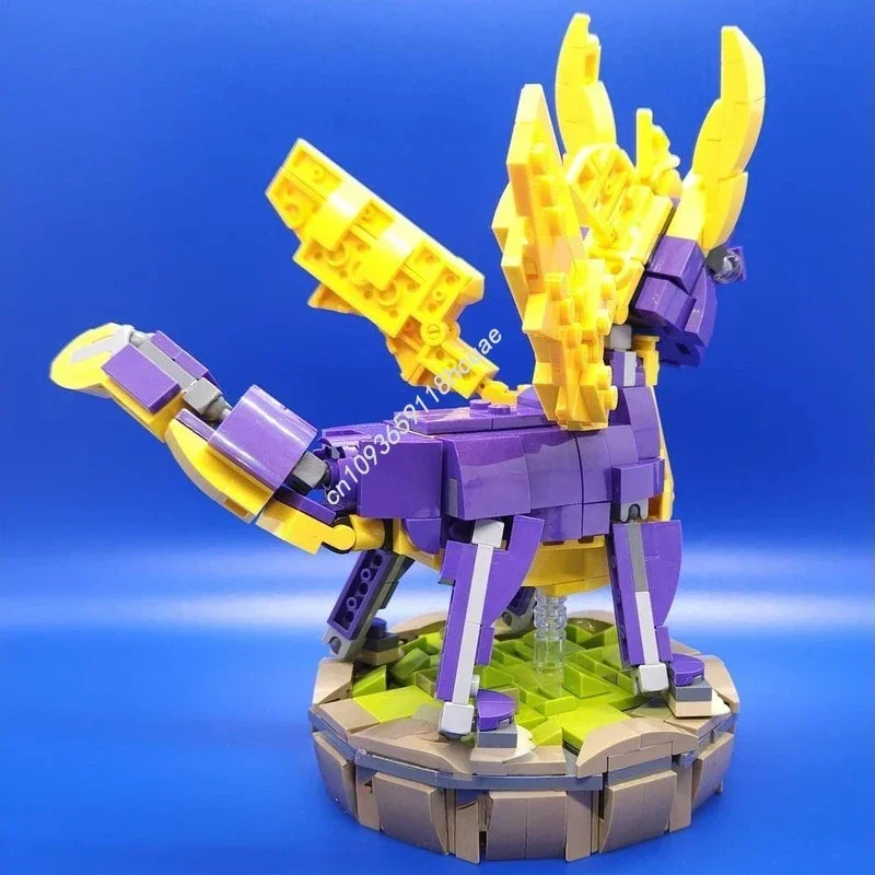 458 шт., модульный шпитро, модель дракона-дракона, Moc, строительный блок, сделай сам, креативная сборка, развивающие игрушки, детский рождественский подарок