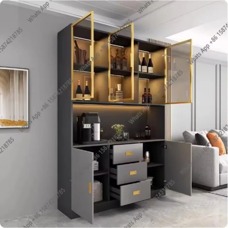 Iu Bar Furniture Wooden Display Wine Cabinets Kitchen Storage Living Room Wall Wine Cabinets Racks Liquor Mueble Licorera Cabine