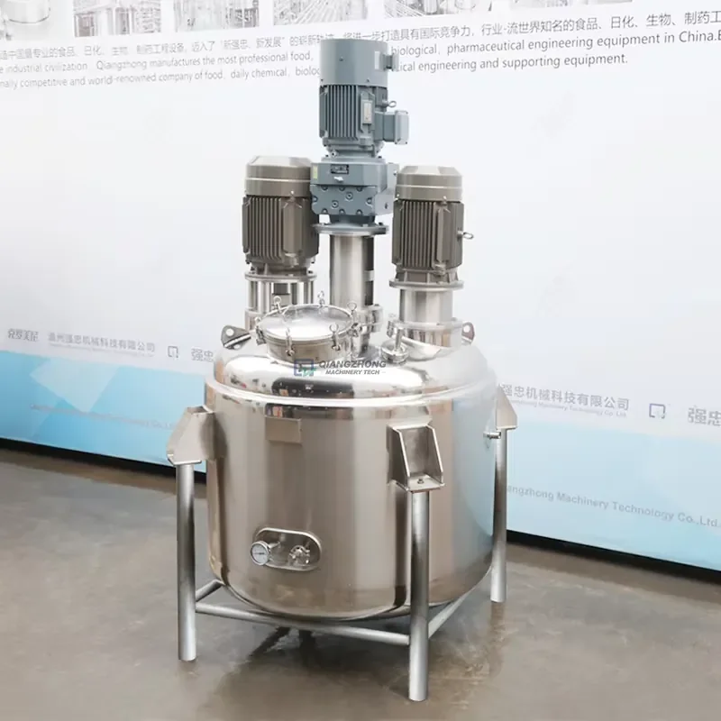 100l 200l 300l 500l 1000l-500l Stainless Steel Agitator Homogenizer Mixing tank with Jacket Electric Heating
