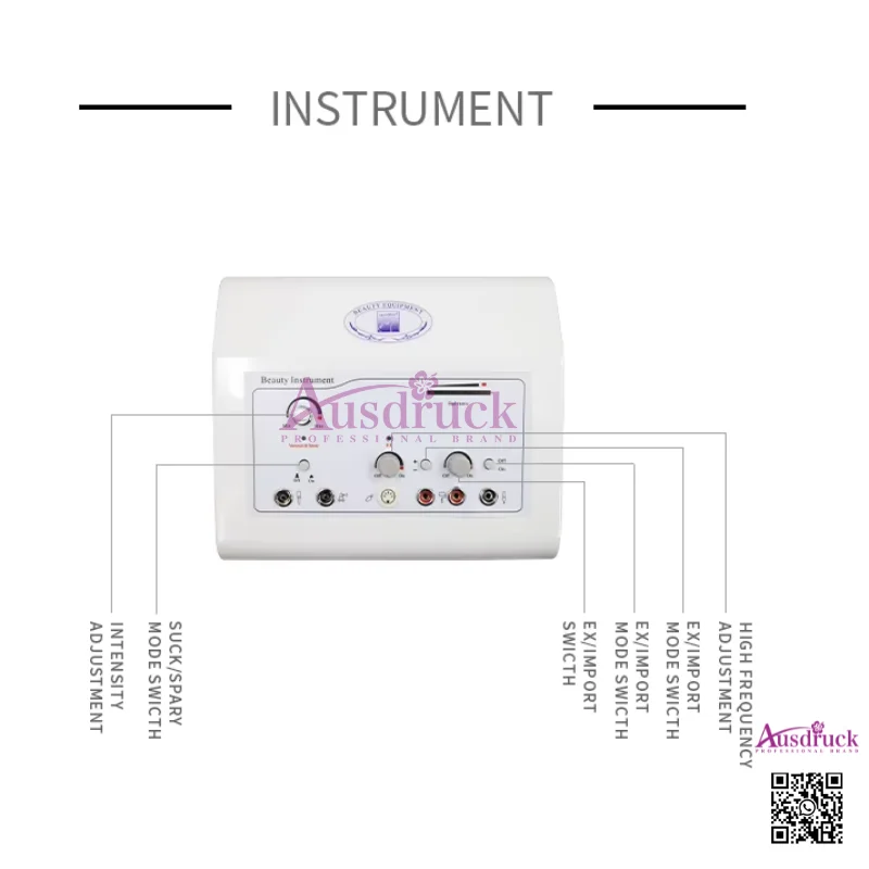 NUOVO Aggiornato 5in1 Microdermoabrasione Dermoabrasione Peeling Macchina Galvanica Ad Alta Frequenza Cura Della Pelle Viso Bellezza Spa Attrezzature