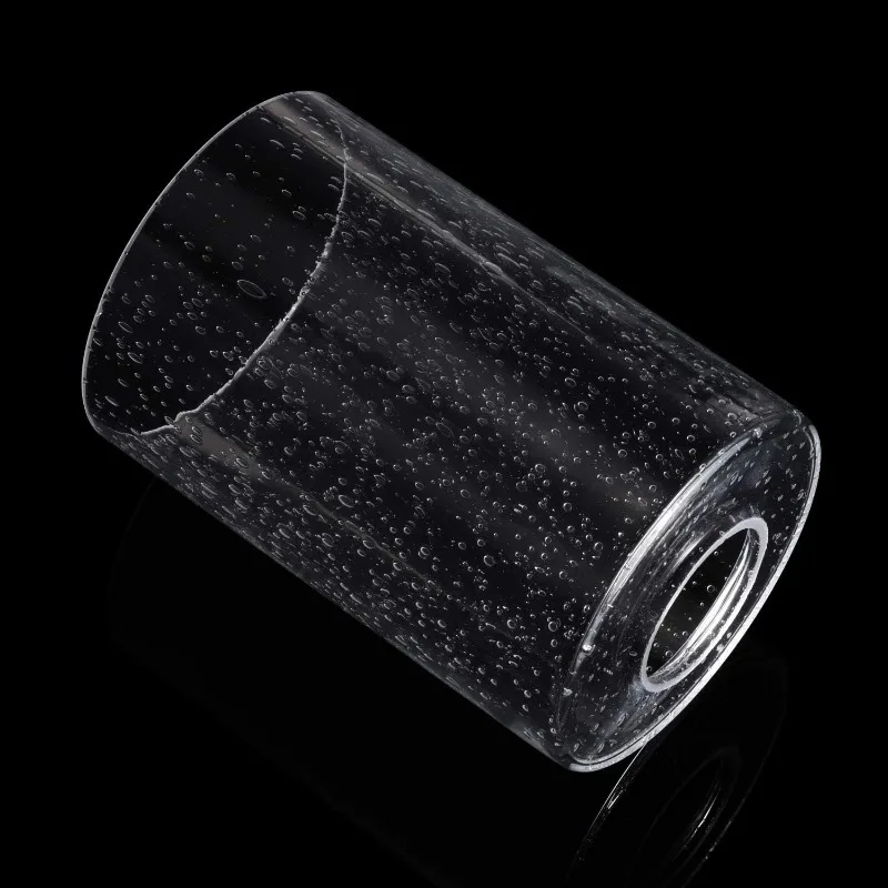 

Bubble Seeded Glass Light Lamp Shades Cylinder Replacement with 1.65 Inch Fitter for Wall Lamps Chandeliers or Ceiling Light