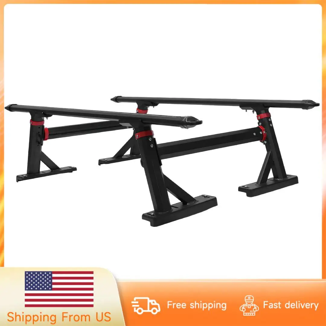 18-28 Inch Height-Adjustable Truck Ladder Rack Truck Bed Rack Ladder Cargo Rack for F-ord F-Series/Ram/Tacoma/Tundra/Canyon