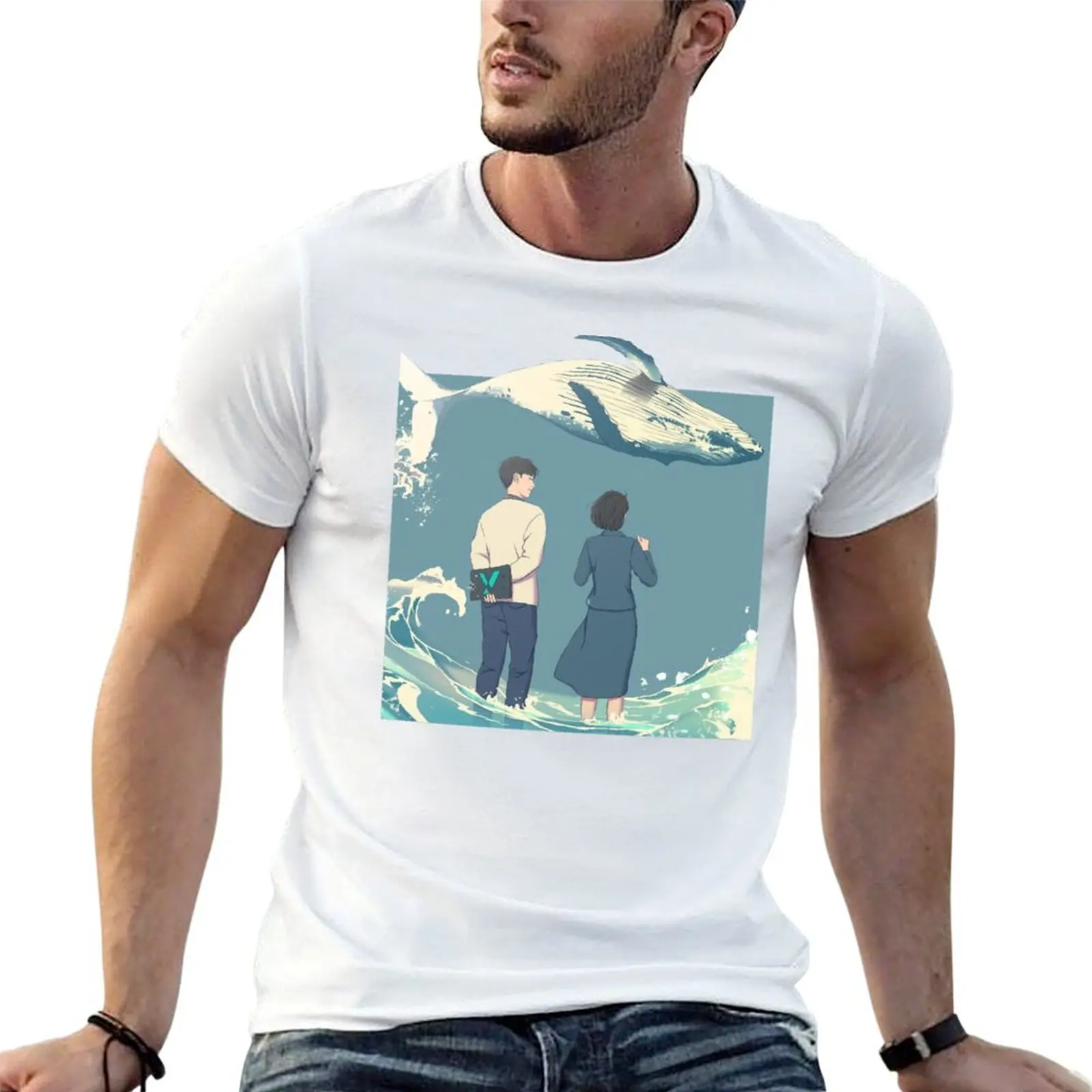 Extraordinary Attorney Woo High Resolution T-Shirt Casual Simple Design Short Sleeve Shirt