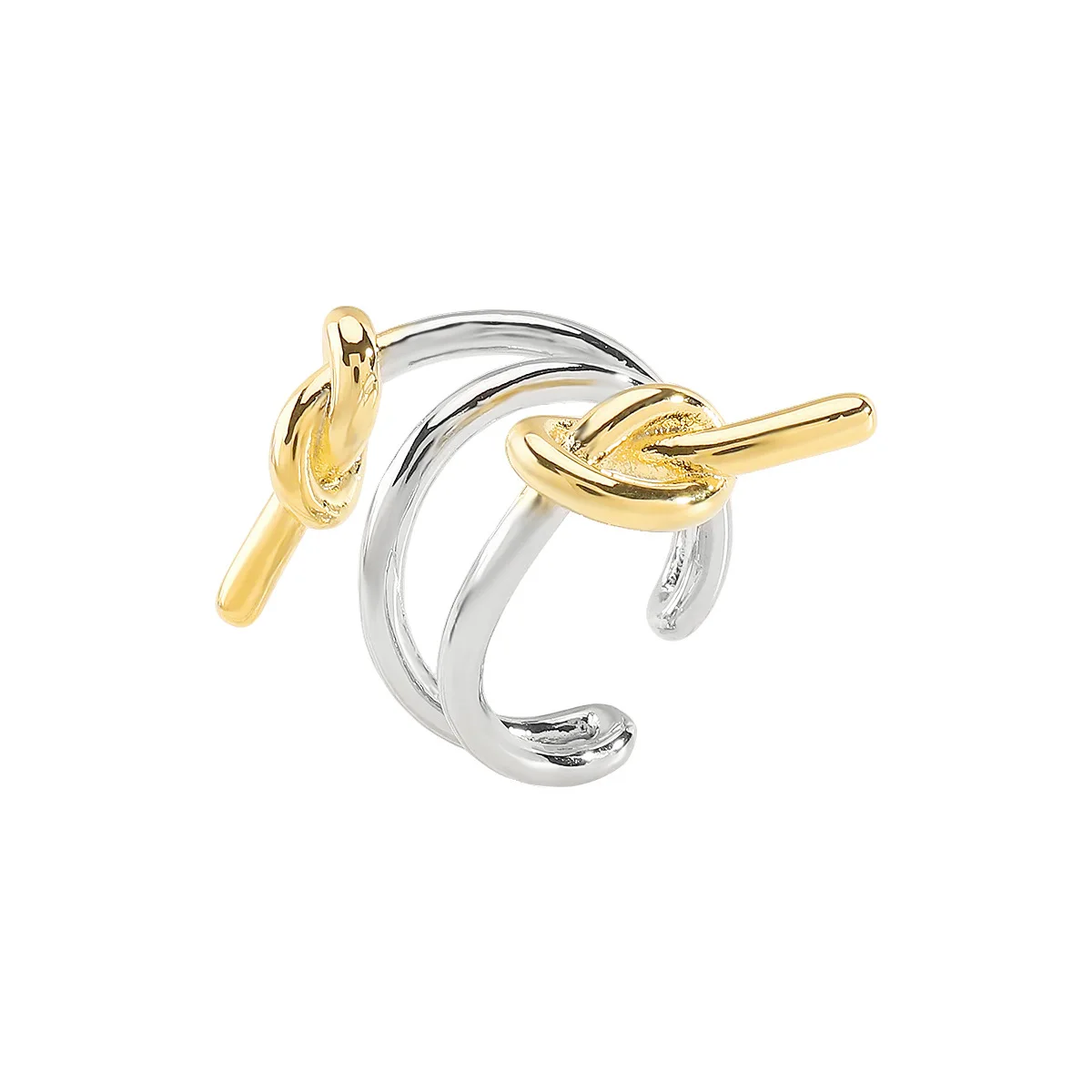 خاتم Kinkle للنساء بتصميم متخصص قابل للتعديل على شكل دائرة صغيرة عادية عصرية