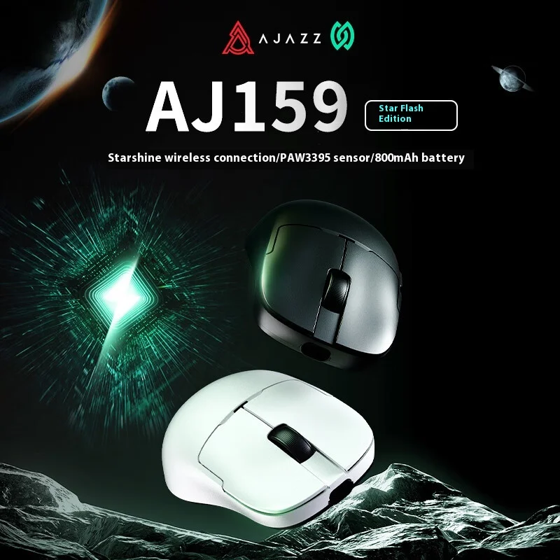 Ajazz Aj159 2.4g Usb Wireless Mouse Bluetooth 2.4g Gaming Mouse 26000 Dpi Programmable Buttons Mice For Gamer Mouse Pc Laptop