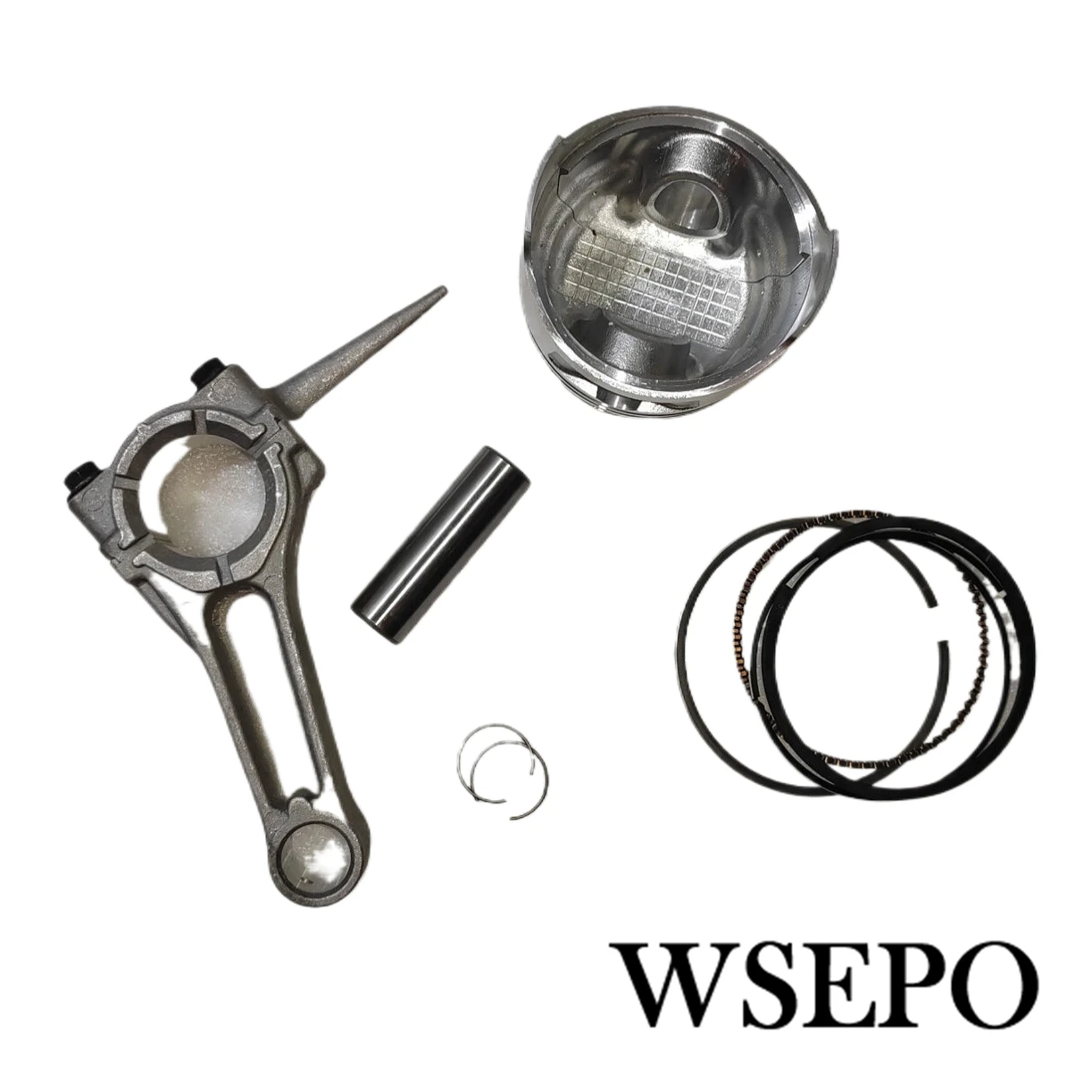 CQ Quality! Piston+Connecting Rod Kit (70mm Bore)for 170F 212cc(208cc) 7HP 7.5HP Air Cool Gas Engine,2.5~2.8KW Gen Parts