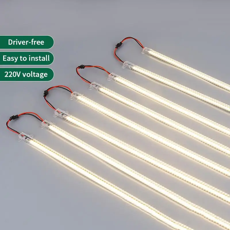 220V High Brightness LED Rigid Light Strip Driver Free Easy Installation For Cabinet Lighting Home Shop Decor