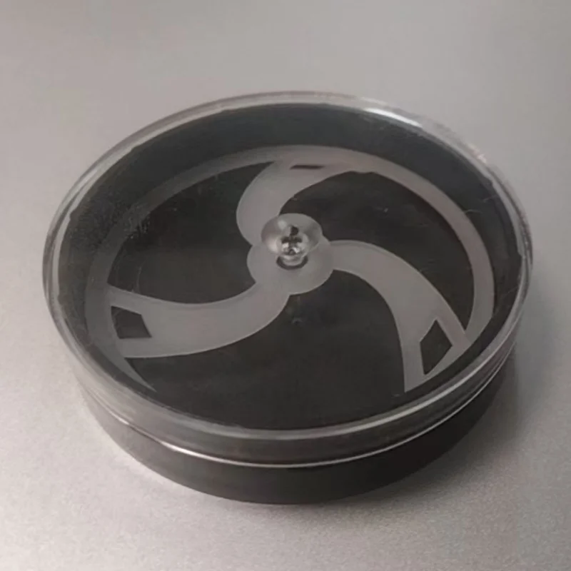 1 piece round plastic watch dial protection box 51mm clockmaker maintenance tool dial box with transparent lid T2592