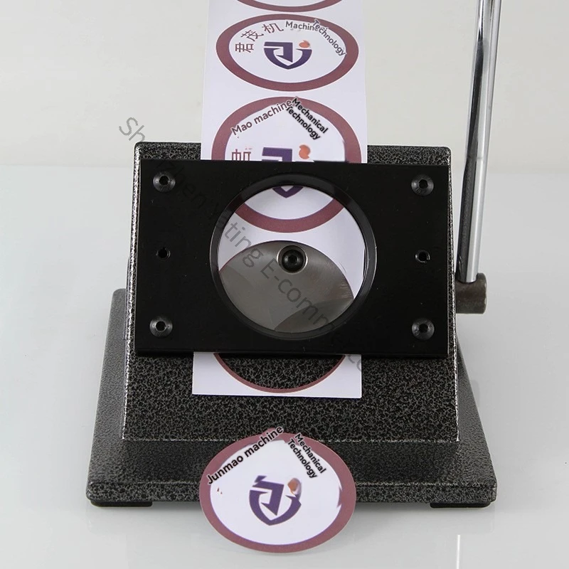 25/58mm Metal Desktop Round Cutting Machine Tinplate Badge Bar, Drawing Cutter Round Cutting Card, PVC Cutting Knife Machine