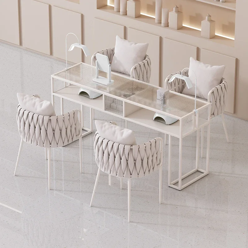 مصمم دعم طاولات الأظافر هدية المهنية الإبداعية زوجين طاولات الأظافر الاسترخاء غرفة المعيشة ميسا دي مانيكير أثاث المنزل