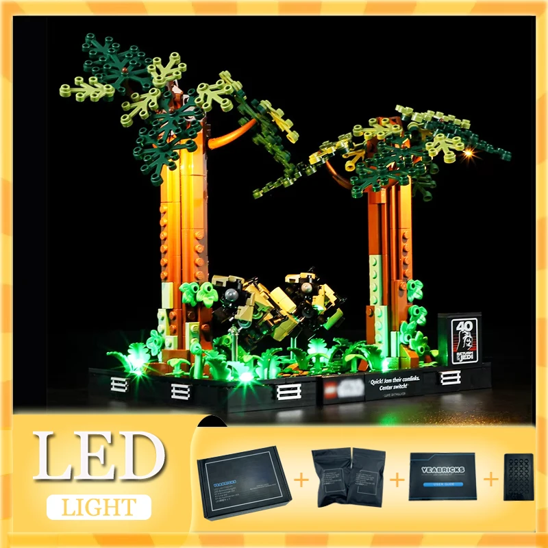 DIY LED Light Kit For LEGO 75353 Endor Speeder Chase Diorama Building Brick Gift(Only LED Light,Without Blocks Model)