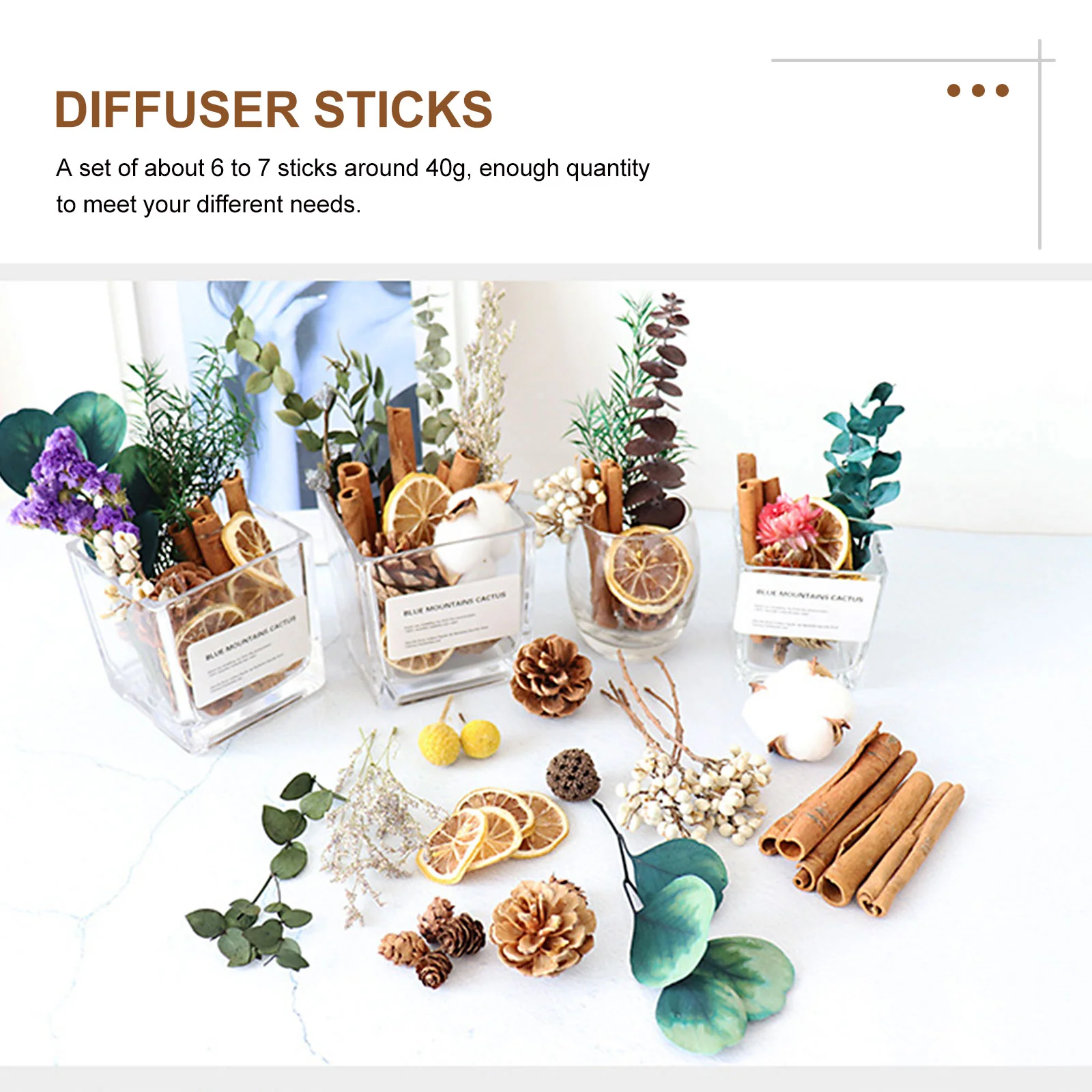 Scented Cinnamon Sticks Aroma Accessories Diffuser Aromatherapy Decor DIY Ornament