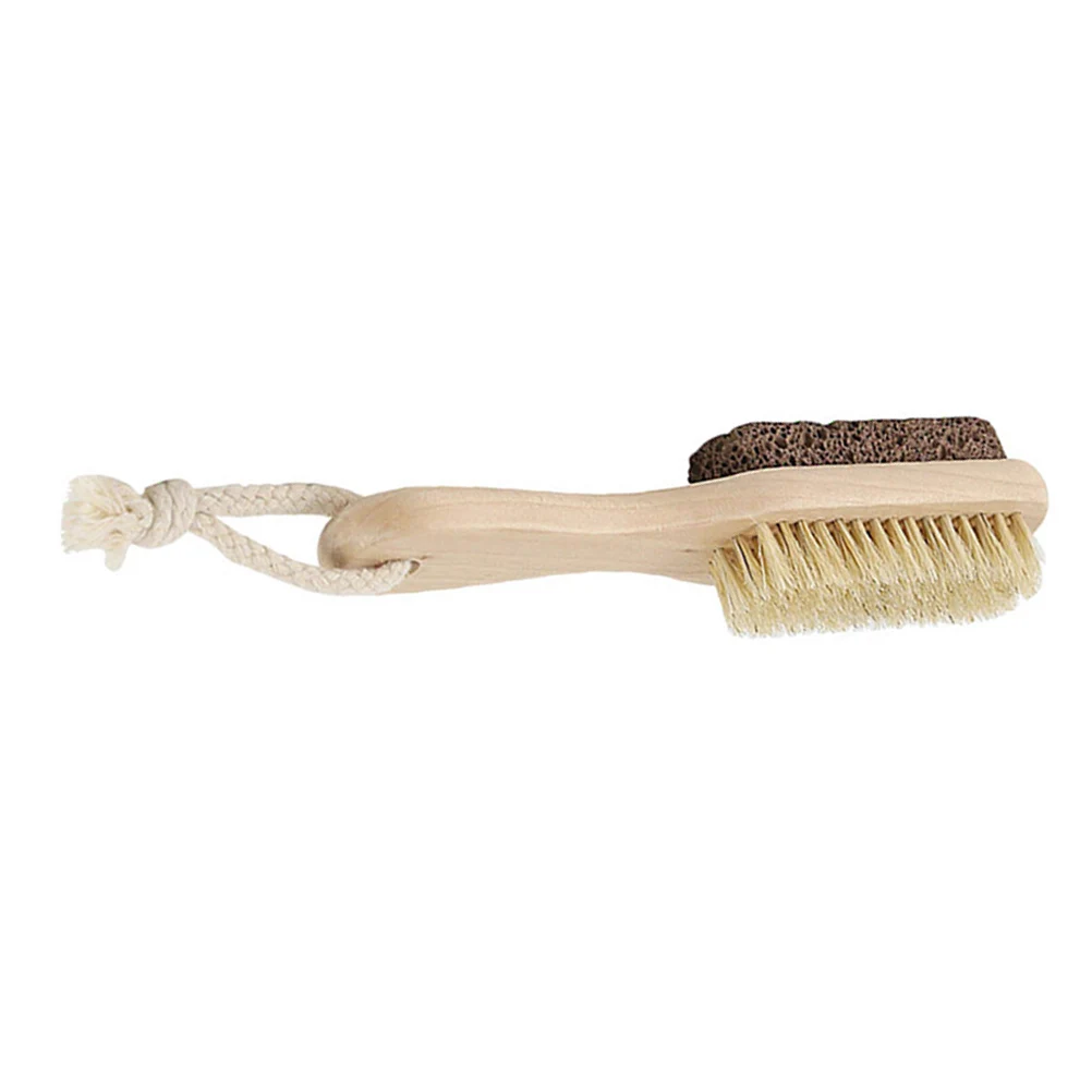 

Foot Callus Remover Bristle Brush Pedicure File Dead Skin Grinder Bamboo Pumice Wood Heel Exfoliator Nail Care Tool