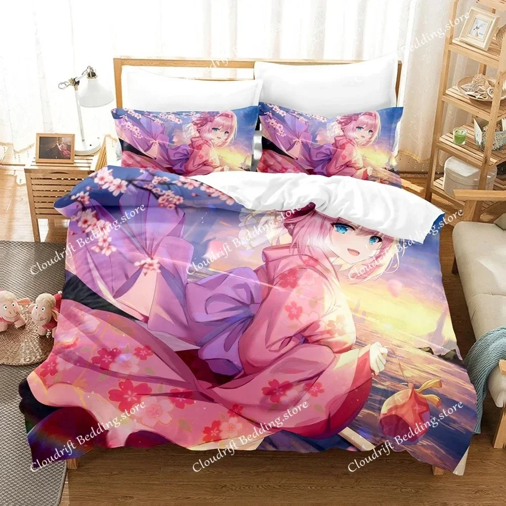 

Anime Princess Connect! Re Dive Bedding Set Boys Girls Twin Queen Size Duvet Cover Pillowcase Bed Kids Adult Home Textileextile0