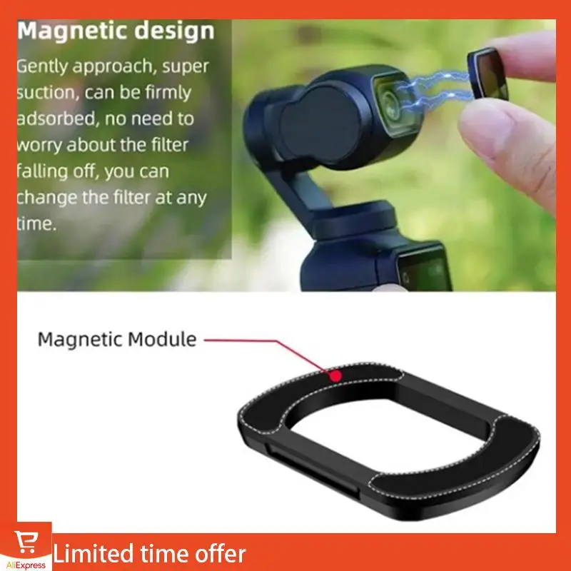مجموعة فلاتر عدسات جديدة لمرشح التصوير الفوتوغرافي الاحترافي DJI Osmo Pocket 3 بتصميم مغناطيسي Star 8X/LPR