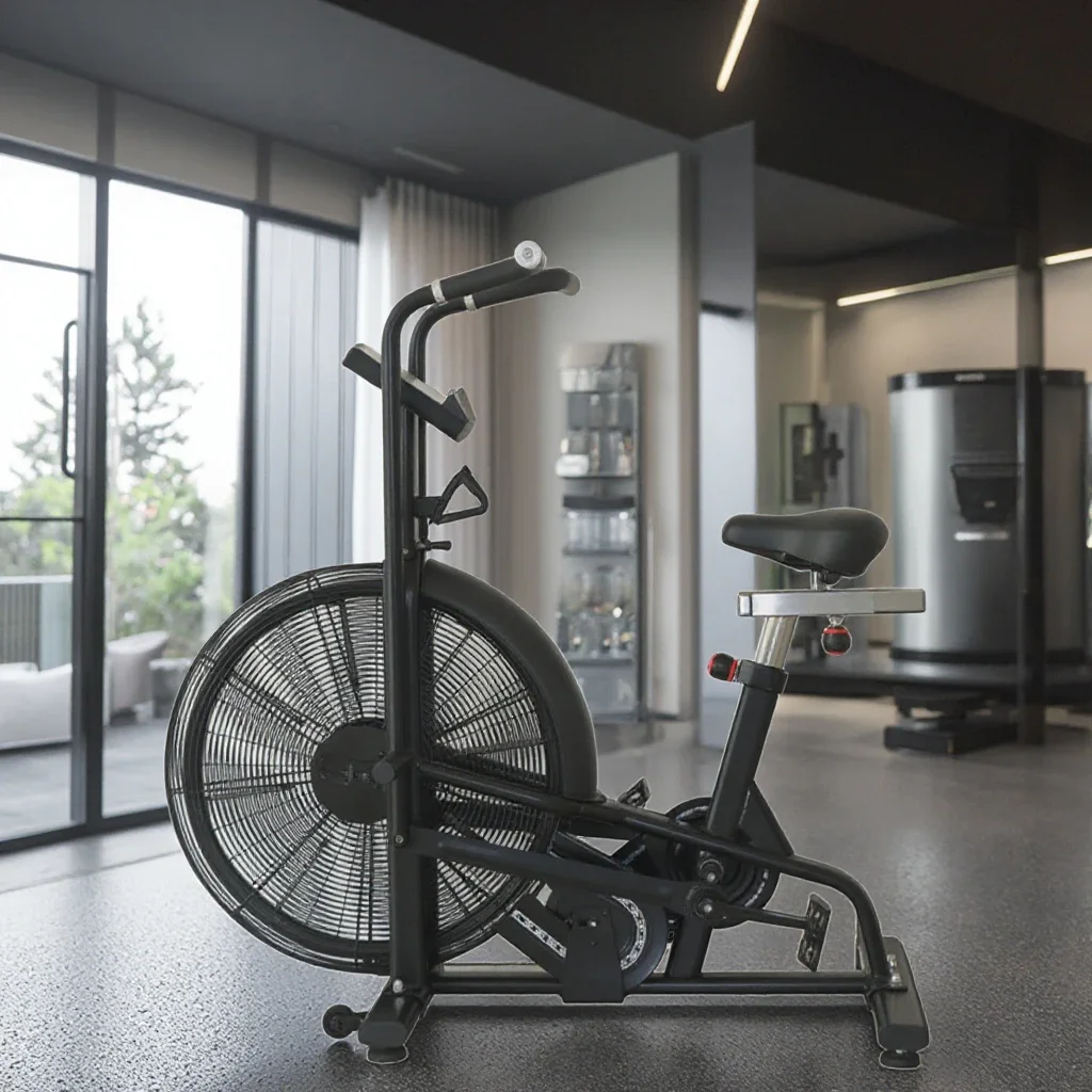 Vélo d'air d'assaut d'intérieur d'équipement de cardio de forme physique de gymnase commerciale avec la Machine d'exercice de vélo de rotation de haute résistance au vent