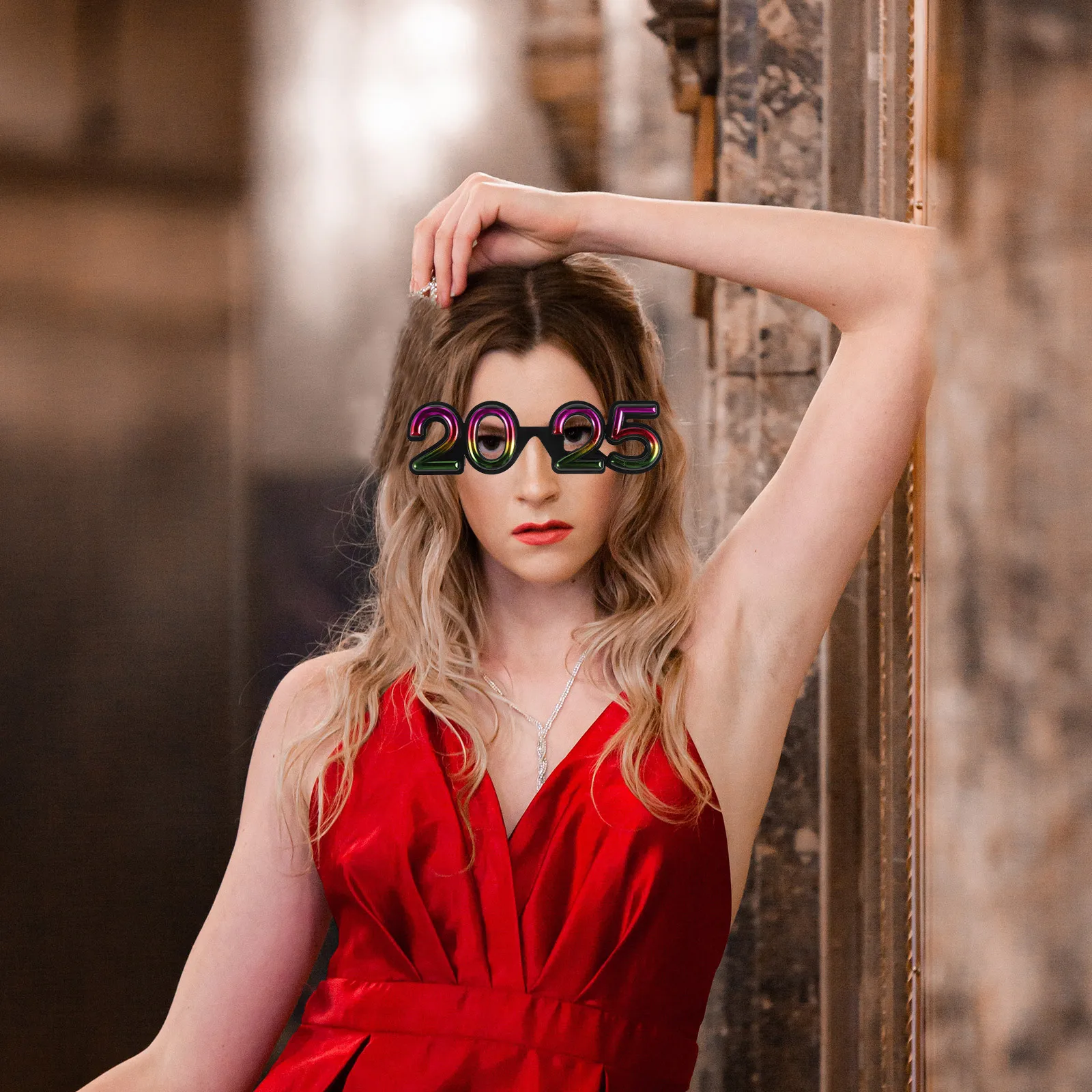 نظارات السنة الجديدة 2025 نظارات إبداعية صور الدعائم نظارات الحفلات الدعائم مهرجان اكسسوارات هدايا الحفلات ديكور #1