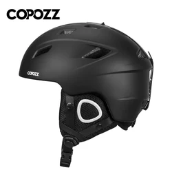 Copozz Männer Frauen ski helm Hälfte-abdeckung Snowboard Moto snowmobile Sicherheit Schnee Helm Winter Warm Helm Für Erwachsene und kinder