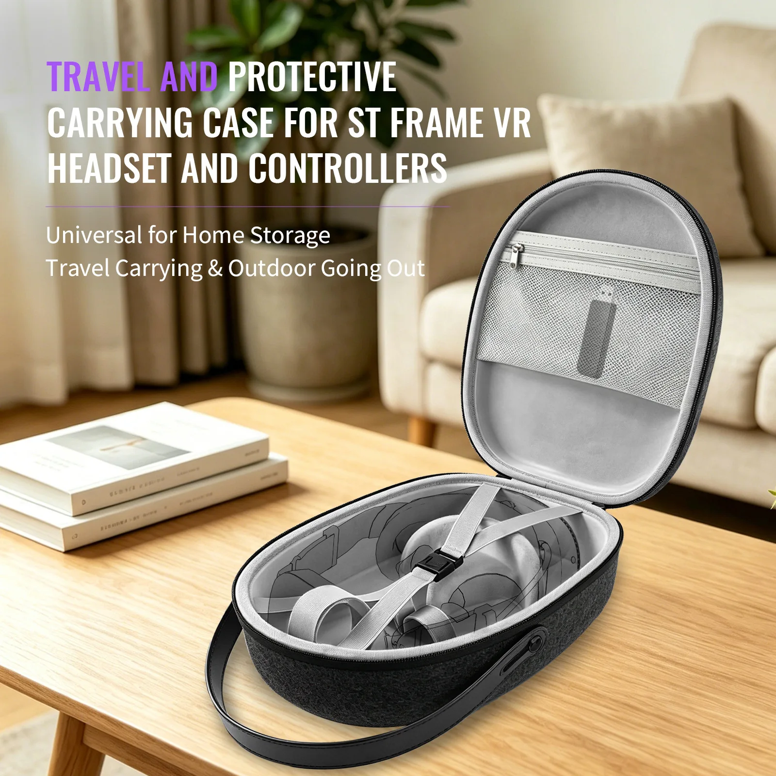 Hard Shell Case For Steam Frame, Vr Multifunctional Storage Bag Dustproof Storage Box